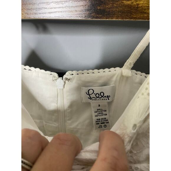 Lilly Pulitzer White Eyelet Dress | Size 2 - Picture 4 of 5